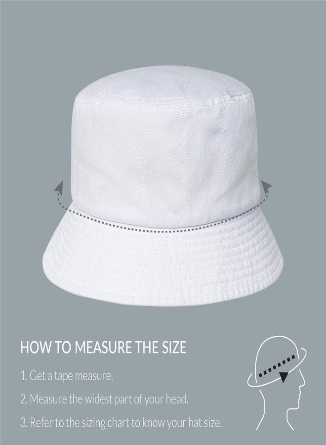 Kangol Washed Bucket Hat for Men and Women, Large, White - Image 3